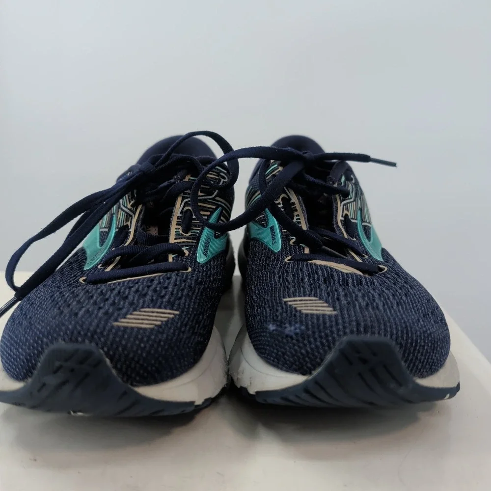 Brooks Adrenaline GTS 19 Cushioned‎ Lace-Up Athletic Sneakers Navy Blue Size 7